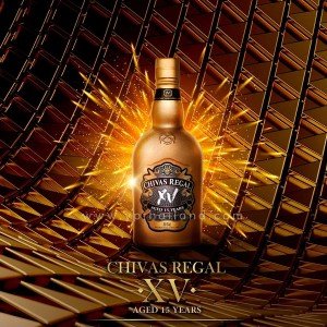 Chivas Regal XV 15 ปี ขนาดลิตร ราคา 2 ขวด 5,500 บาท