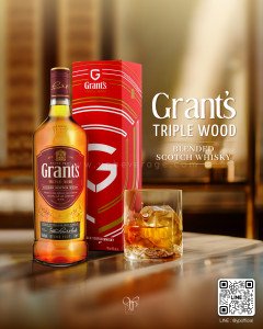 Grant’s Triple Wood Blend Scotch ราคา 2 ขวด 1,399 บาท จัดส่งฟรีทั่วประเทศ
