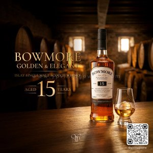 BOWMORE 15 ปี GOLDEN & ELEGANT จัดส่งฟรีทั่วประเทศ!